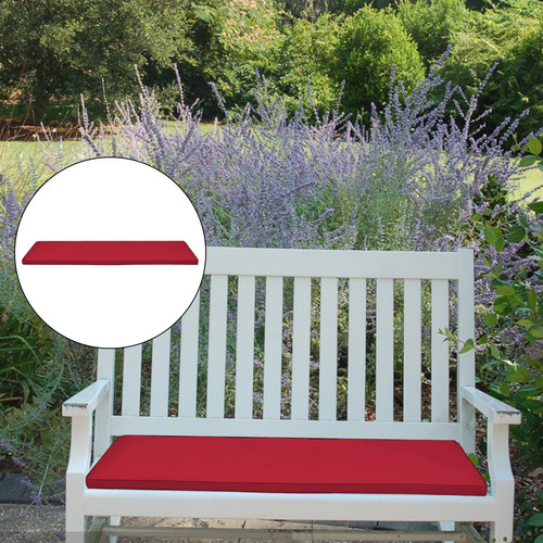 Sofá De Jardín De Tela Impermeable Almohadillas De Rojo