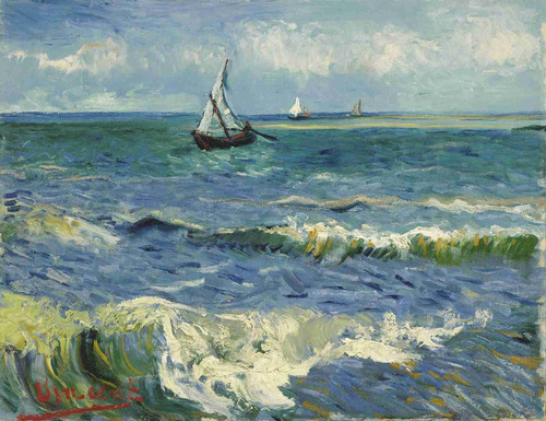 Lienzo Tela Canvas Arte Marina Vincent Van Gogh 1886 65 X 50
