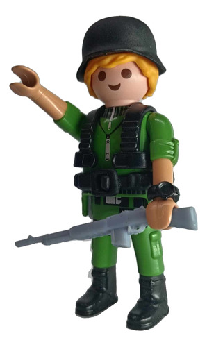 Playmobil Soldado Alemán Nazi Heer Wehrmacht Ww2 Rtrmx