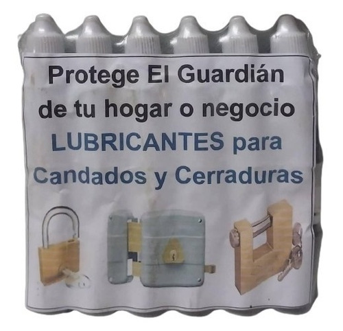 Lubricante Para Candados Y Ceraduras 12 Unidades