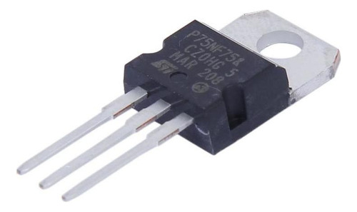 5pcs Mosfet N De Potencia P75nf75 80a Paquete De 75v
