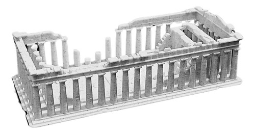 Partenón De Atenas - Modelo Colección- Réplica Color Mármol