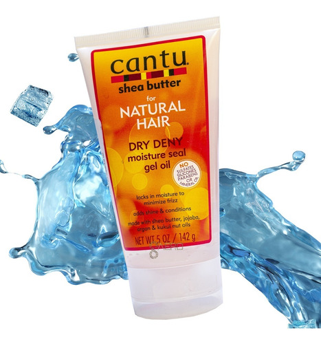 Cantu Gel Para Cabello Rizado Dry Deny Moisture Seal Gel Oil