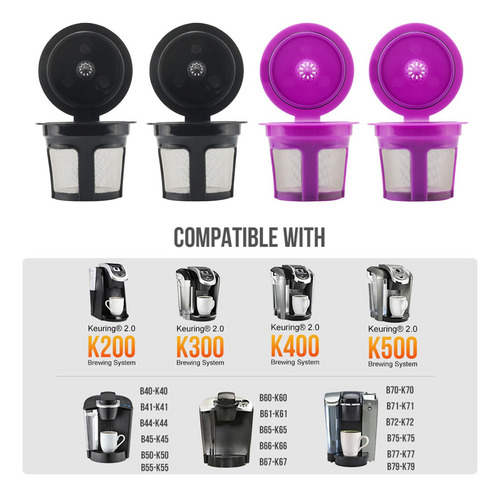 B Filtros De Cápsulas De Café Reutilizables Y Recargables K