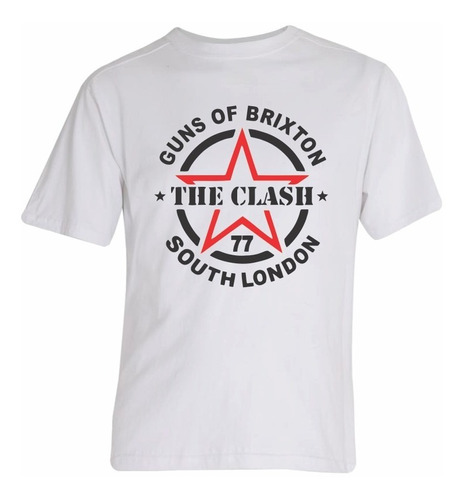 Remera The Clash Guns Of Brixton South London Algodon 1