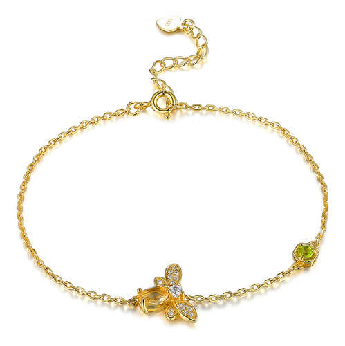 Pulsera De Lujo Con Dije De Abeja De Abeja