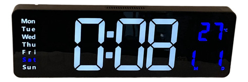 Reloj Digital De Pared, 16,2 Pulgadas, 10 Brillos, Memoria T