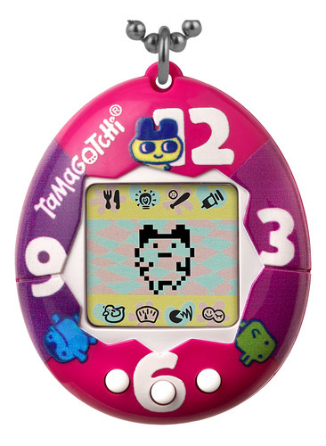 Tamagotchi Original Purple-pink Clock, (42889)