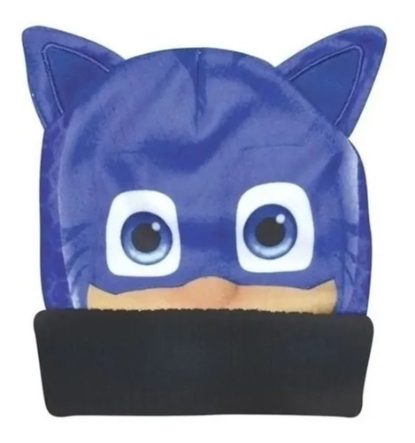 Gorro Tejido Azul  Heroes En Pijamas Pjmask Invierno 