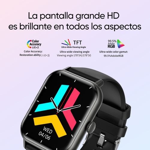Reloj Inteligente Unisex De 2.01'' Con Llamadas Bluetooth, Ip67, Resistente Al Agua, Deportivo Para Ios Y Android, Monitor De Frecuencia Cardíaca