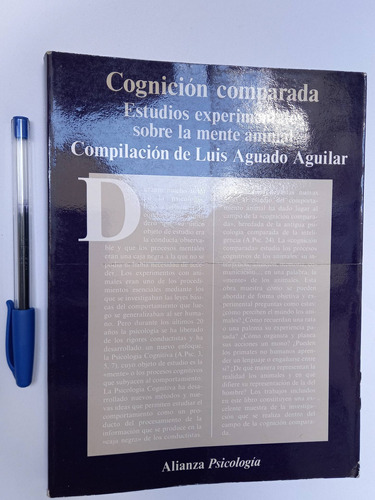 Cognición Comparada. Psicología Animal Luis Aguado Aguilar | MercadoLibre