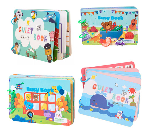 Libro Montessori Quiet Book Busy Book Paste Book.