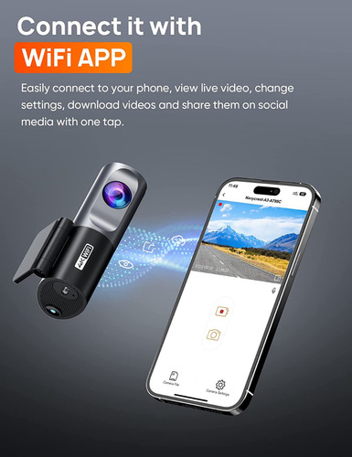 4k Wifi Dash Camara Car Discreta G-sensor Night Vision Loop