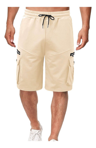 Bermudas Para Hombre, Pantalones Cortos Gris, Large
