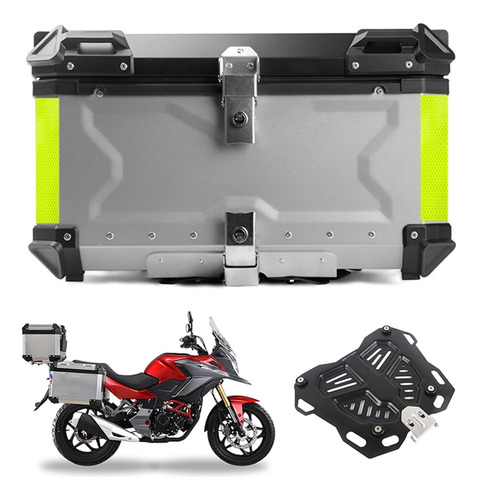 Caja Para Moto Top Case Maletero De Aluminio Para Moto 55l