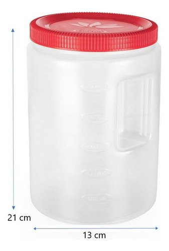 3 Botes Contenedor De Alimentos 3.3 Litros