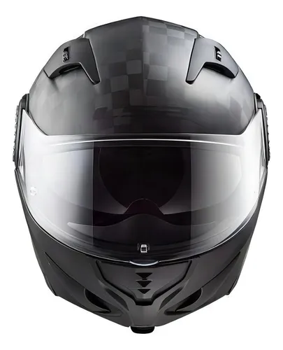 Casco Moto Carbono Modular Ls2 313 Vortex Brillo Color Negro Brillante Tamaño Del Casco L