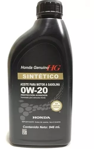 Aceite Sintético 0w20 Original Honda 1 Lt Todos Los Modelos