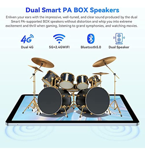 Tableta Android De 10.1 Pulgadas, 4g Lte Dual Sim, 16 Gb