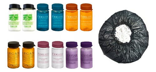 Caja 12 Ampollas Surtidas 15ml C/u + Gorro Térmico Fidelite