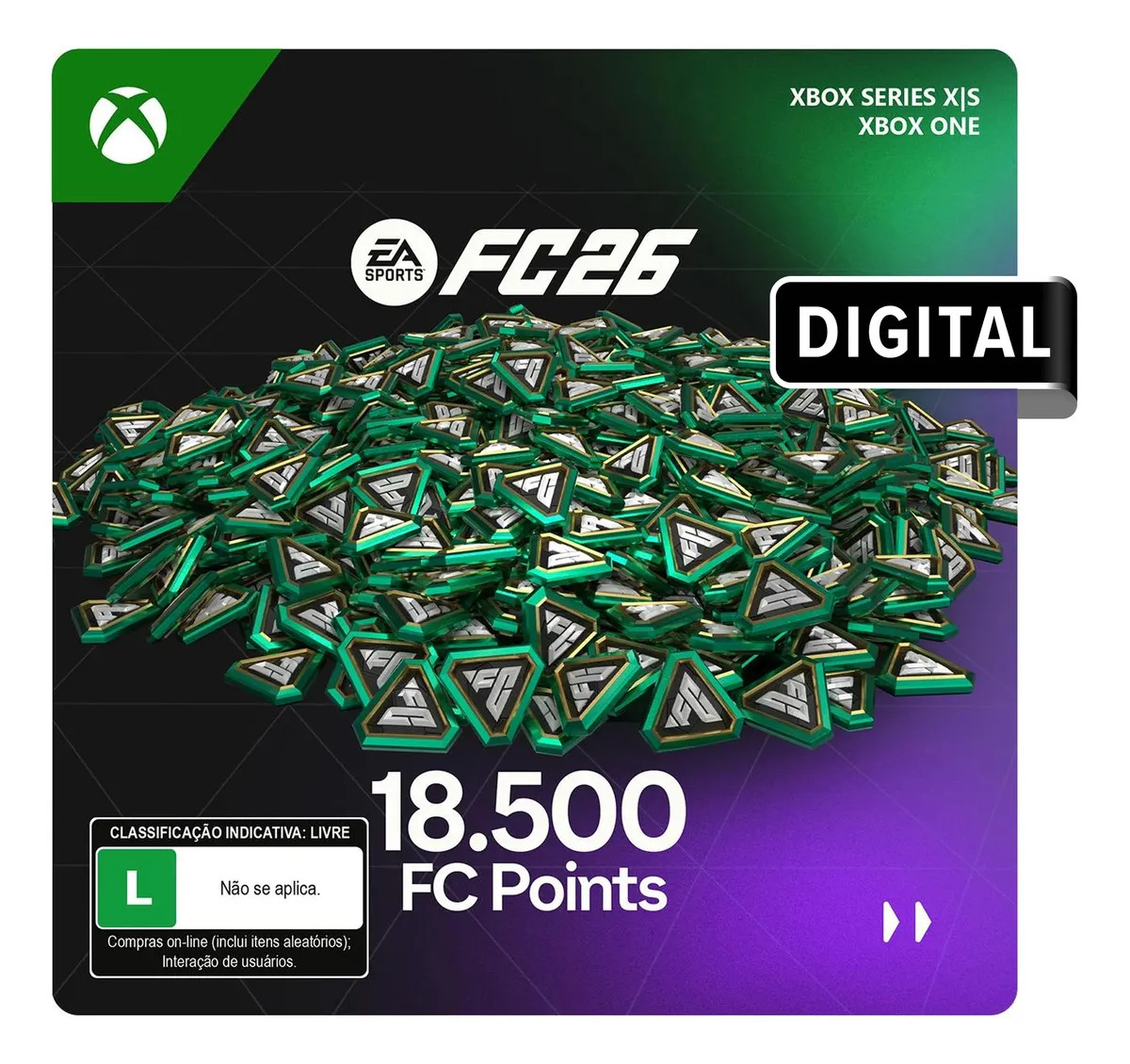 Gift card EA SPORTS FC 26 FC POINTS 18500 Xbox Series X|S/Xbox One (Digital)