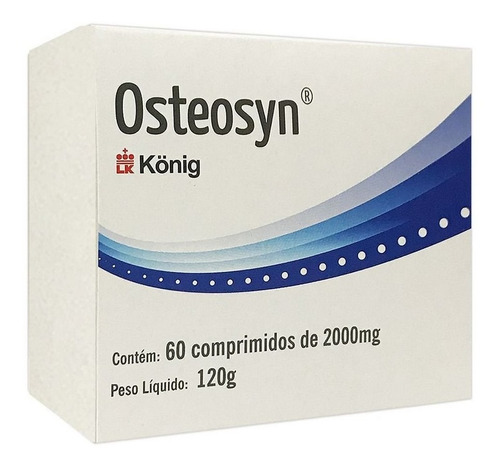 Osteosyn Para Cães De Grande Porte 60 Compr. 2000mg Konig