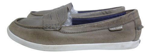 Mocasines Náuticos Cole Haan Dama 4.5 Piel Mujer Gris Tenis