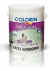 Colorin Emocion Latex Mate Blanco X 4 Lts. Lavable