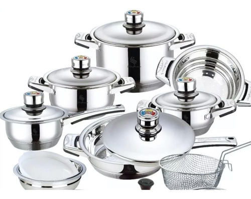 Set Bateria Royal Salute 19pz Acero Inox. Quirúrgico Acero