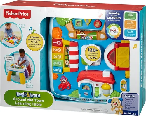 Fisher-Price Mesa multiaprendizaje bilingüe, mesa actividades bebé -  JUGUETES PANRE