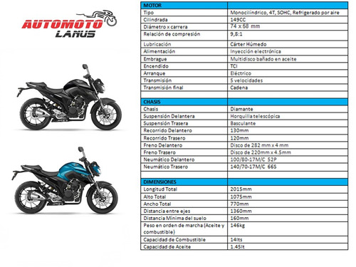 Imagen 13 de 16 de Yamaha Fz 25 0km Automoto Lanús! Consultar Precio De Contado