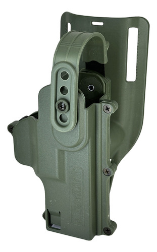 Coldre Curto Mc03 Com Plataforma De Cintura Md4 + 6 Adaptadores de Guarda Mato Maynards Verde Destro