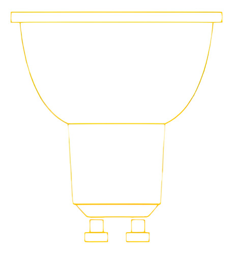 Ampolleta Dicroica Gu10 Philips 7w Dimeable Neutra Cálida