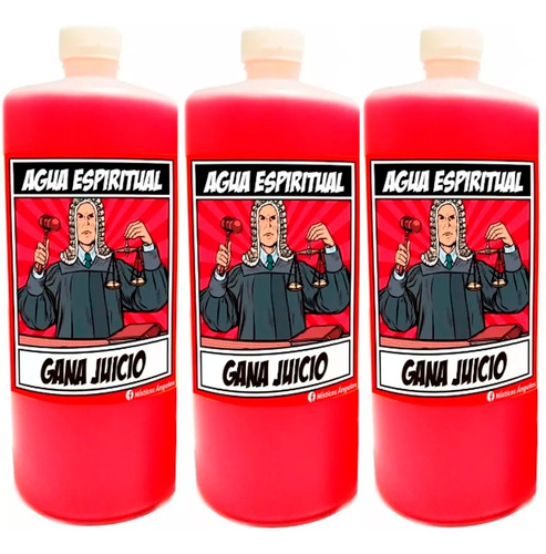 3 Piezas Agua Espiritual Gana Juicio