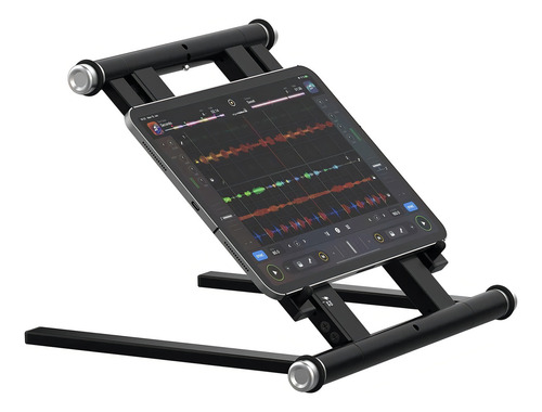 Soporte Para Dj Laptop Con Hub Usb Y Usb C Reloop Stand Hub Color Negro