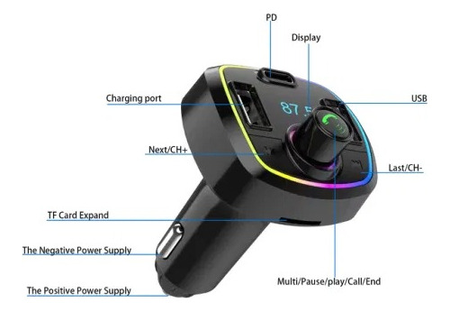 Bluetooth 5.0 Fm Carro, Bluetooth