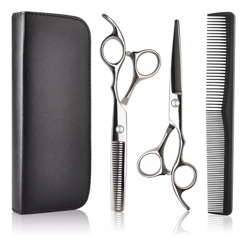 Kit Estuche Peluqueria Accesorios Barberia Tijeras Peine