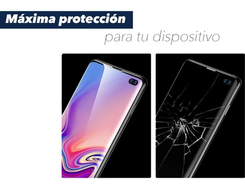 Imagen 8 de 10 de Funda Silicona + Vidrio Temp 5d Samsung S10e - S10 - S10plus