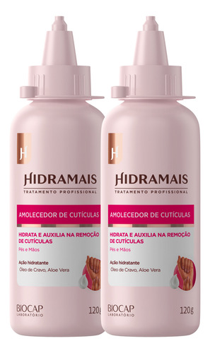 Kit Amolecedor Cutícula Emoliente 120g Hidramais - 2 Unid