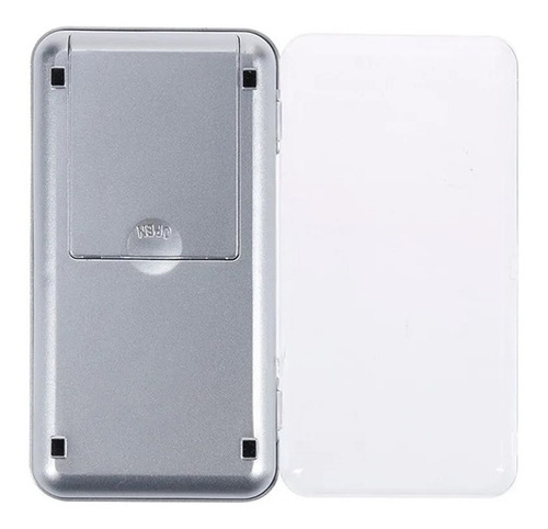 Mini Balança Digital Lcd Alta Precisão Portátil Com Bandeja Capacidade máxima 0.5 kg Cor Inox