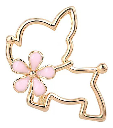 Broche Para Perro Wangxingren Con Forma De Flor Ahuecada, Pa