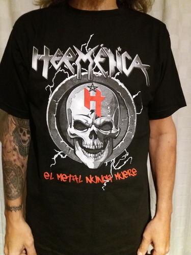 Remera Rock Moto Banda Hermetica Talle 4. T & T Rock Shop