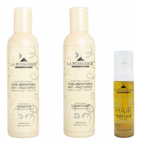 La Puissance Shampoo Acondicionador Rulos Perfume Anti Friz