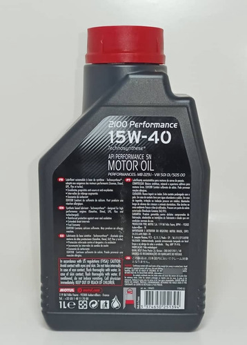 Aceite Semisintético Motul 15w-40