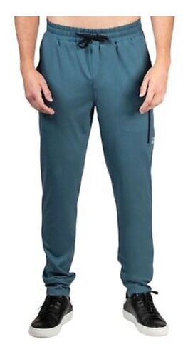 Pants Deportivo Para Correr Natori Hombre Jogger Azul