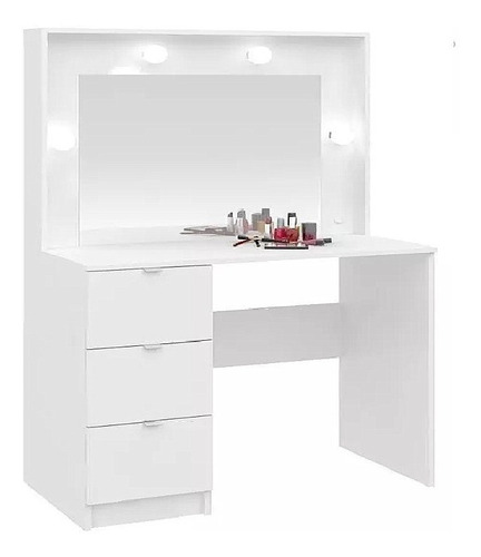 Mueble Peluqueria Peinador Hollywood 3 Cajones Espejo Luz