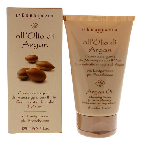 Lerbolario Crema Limpiadora De Aceite De Argán, Con Extrac.