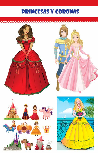 7 Packs De Imágenes Princesas Y Coronas