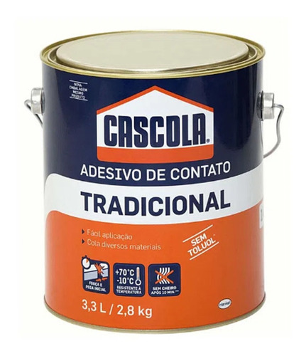 Cola Cascola Tradicional Adesivo Contato 3,3 L