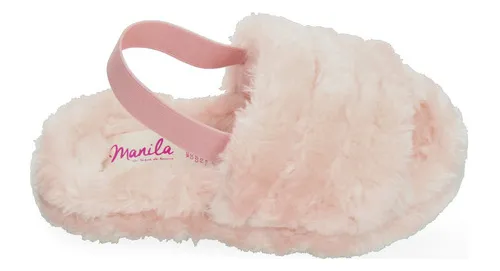 Sandalias de peluche para niñas sales
